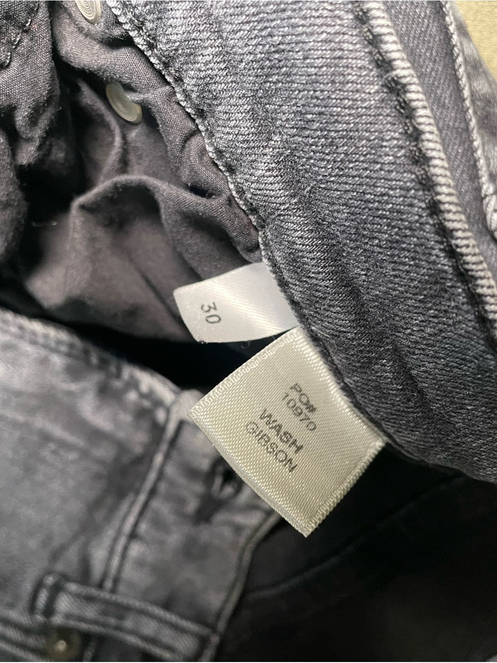 Reformation High Rise Skinny Jeans Gibson Wash Faded Black Denim Womens Size 30 - Picture 5 of 6